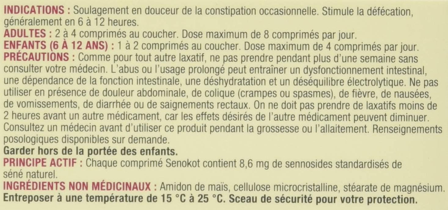 Senokot Natural Laxative, 100 Count