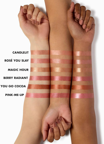 e.l.f. Halo Glow Blush Beauty Wand, Liquid Blush Wand For Radiant, Flushed Cheeks & Matte Magic Mist & Set - Small, Lightweight, Long Lasting, Mattifying, Revitalizes