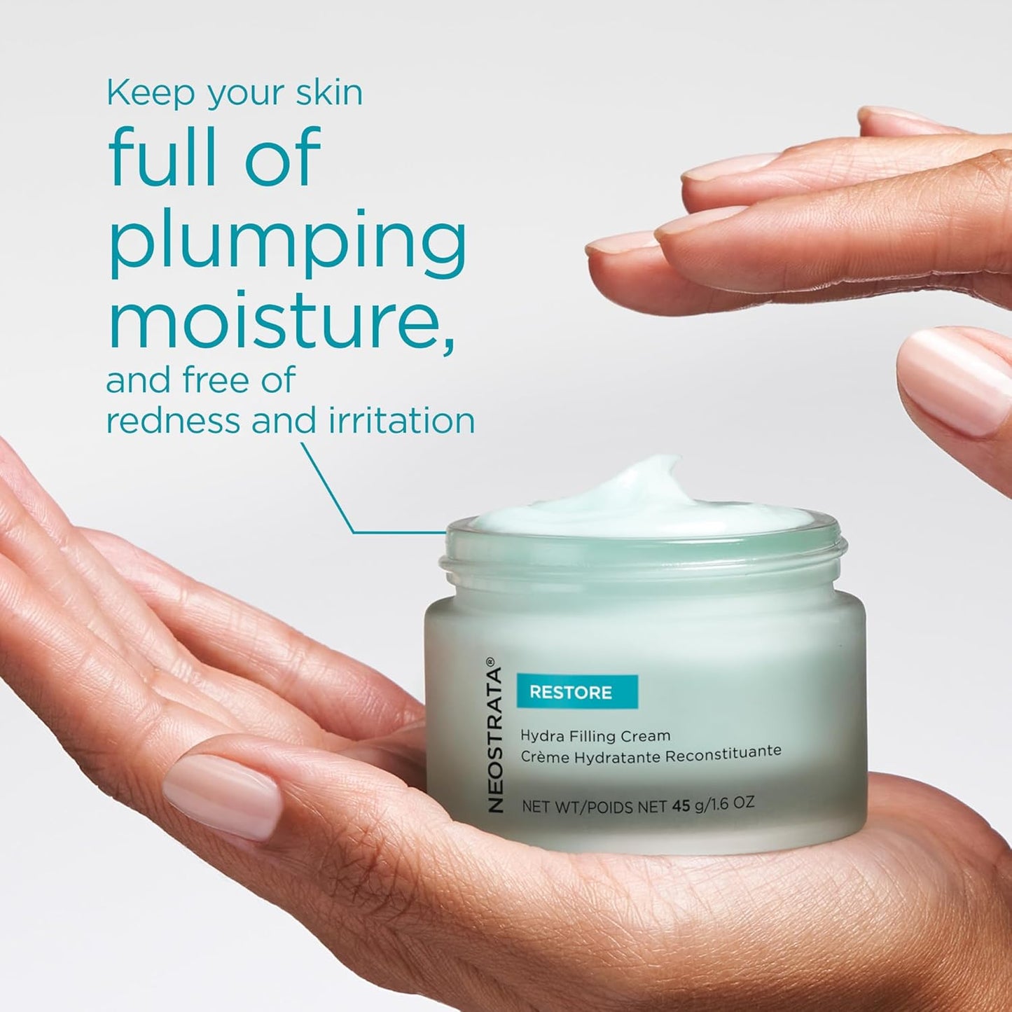 NEOSTRATA Hydra Filling Cream Anti-Wrinkle Concentrate with Hyaluronic Acid Non-Comedogenic, 1.6 oz.