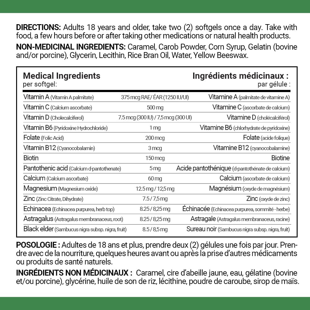 Nature's Bounty Immunity Plus，1000 毫克酯化維生素 C，含鋅、接骨木果和紫錐菊，50 粒軟膠囊，有助於維持免疫系統