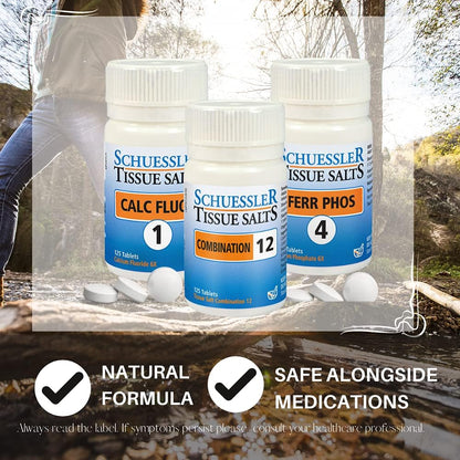 Schuessler Mag Phos 錠劑 - 125 片裝