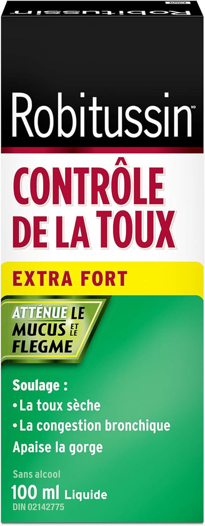 Robitussin Cough Control, Extra Strength, Cherry Flavor 100ml