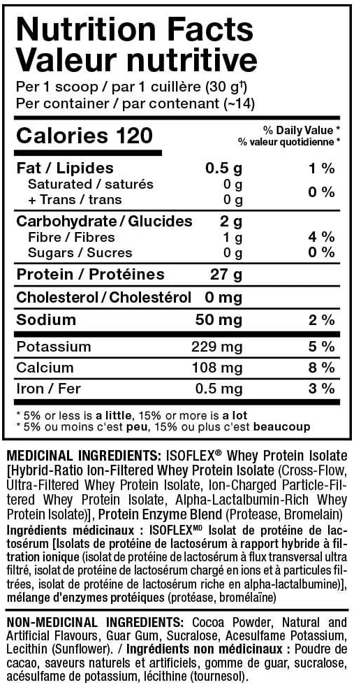 ALLMAX Nutrition - ISOFLEX - 100% Ultra-Pure Whey Protein Isolate - Chocolate - 1 Pound