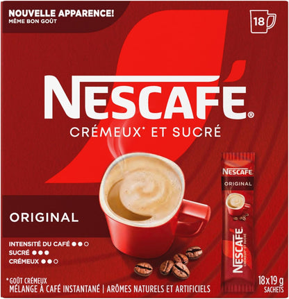 雀巢甜味奶油原味速溶咖啡混合盒，原味，6 包