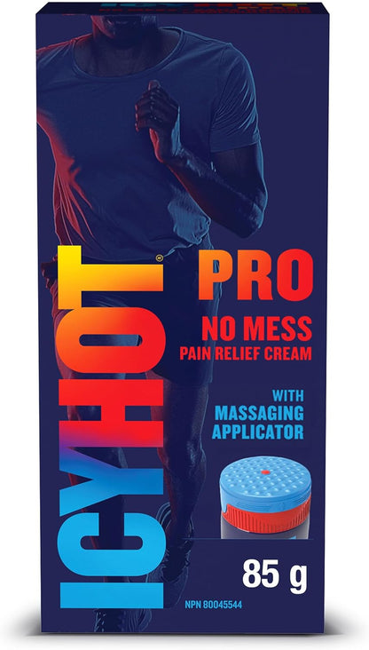 Icy Hot Pro No Mess 止痛膏，缓解关节炎、背痛、拉伤和扭伤引起的肌肉和关节轻微疼痛，薄荷醇 16%，樟脑 11%，85 克管装