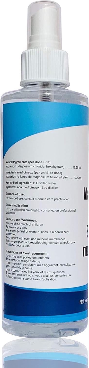 Yogti [加拿大製造] 超純鎂油、鎂噴霧，採用來自古代 Zechstein 海床的最純鎂製成 - 8 盎司