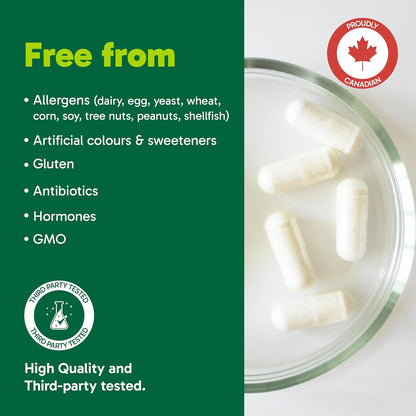 Organika 加拿大製造海洋膠原蛋白膠囊 - 鮭魚膠原蛋白 - 皮膚、頭髮和指甲支撐 - 優質採購 - 90 粒膠囊