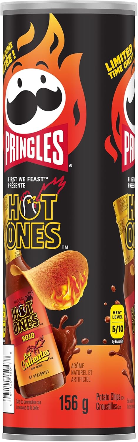 Pringles® Hot Ones 洛斯卡连特斯红薯味薯片 156 克