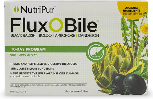 Nutripur Flux O Bile 有機肝臟淨化膠囊，10天