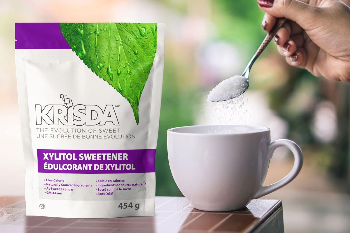 Krisda Xylitol Spoonable Natural Sweetener, 454 grams