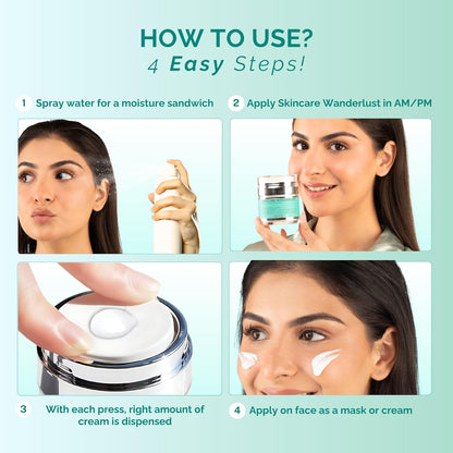 SABBSKIN Face Moisturizer Cream with 19 Active Ingredients - Peptide Moisturizer for face Fights Wrinkles, Aging Marks, Brightens & Firms Skin - Face Cream, Mask & oil free face moisturizer for Men & Women - 50ml