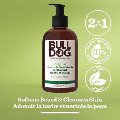 Bulldog Skincare for Men Original Beard & Face Wash, 300 mL