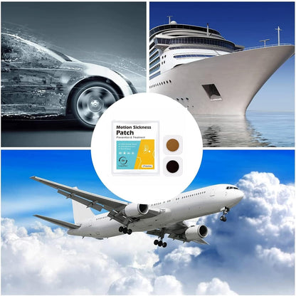 MQUPIN 晕车贴，20 片装，适用于乘车、乘船、乘飞机的晕船贴，起效快，无副作用（20 片）
