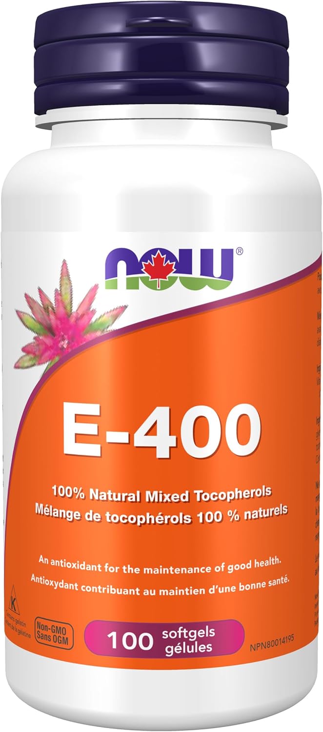 NOW Supplements，维生素 E-400 IU 混合生育酚，抗氧化保护*软胶囊，100 粒