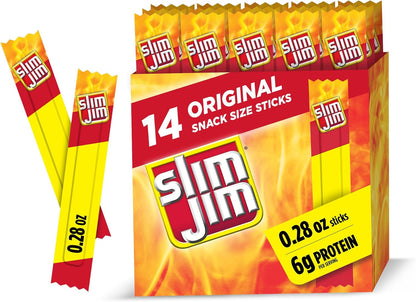 Slim Jim Original Snack Sticks, 0.28 Ounce, 14 Count