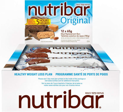 Nutribar 原装比利时巧克力味蛋白棒，代餐，高蛋白，高纤维，12 支