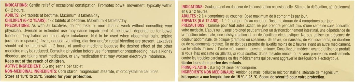 Senokot Natural Laxative, 100 Count