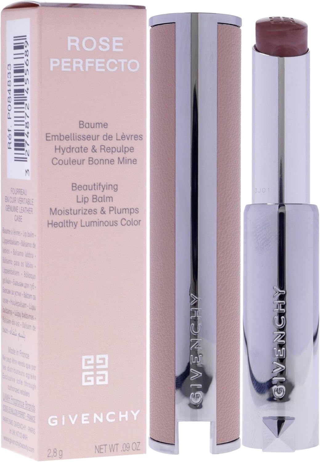 Givenchy 玫瑰完美豐盈潤唇膏 - N110 Milky Nude by Givenchy 女士 - 0.09 盎司潤唇膏