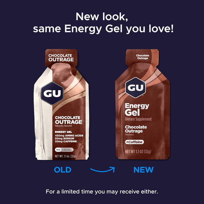 GU ENERGY 原装运动营养能量凝胶，咸焦糖口味，24 粒装