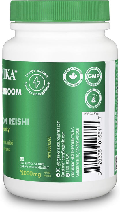 Organika 灵芝提取物 - 180 粒素食胶囊