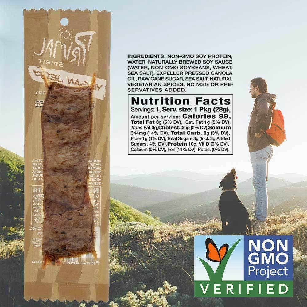 Primal Spirit 肉干（无肉大豆山核桃味）(24 包)