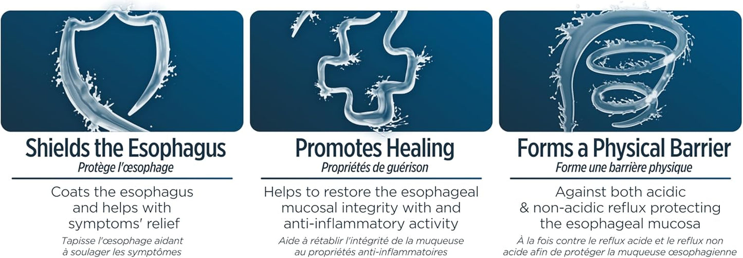 EsopH® 胃酸倒流緩解 | 有效緩解胃灼熱症狀並保護食道 | 單劑量液體凝膠棒 | 10毫升小袋，20支裝