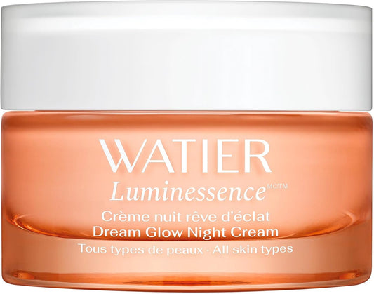 Watier Luminessence Dream Glow 晚霜，含加拿大人參和勝肽，煥發光彩和再生護膚品，乳霜配方，純素，無油，不含防腐劑，50 毫升