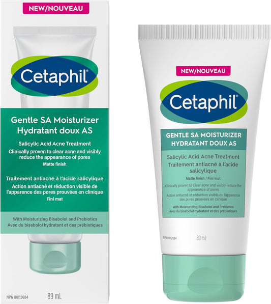 Cetaphil Gentle Clear Acne Moisturizer With Salicylic Acid | Hydrating Face Moisturizer Treats Sensitive Acne Prone Skin | Fragrance-Free | Non-Comedogenic | Dermatologist Recommended