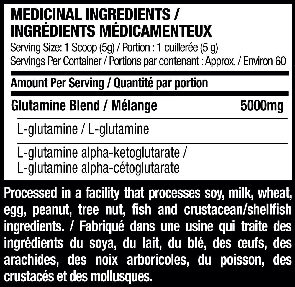 Six Star 谷氨酰胺粉，Six Star L 谷氨酰胺粉，运动后肌肉恢复补充剂，男女适用 L-谷氨酰胺粉，谷氨酰胺补充剂，无味（60 份），300 克（1 包）