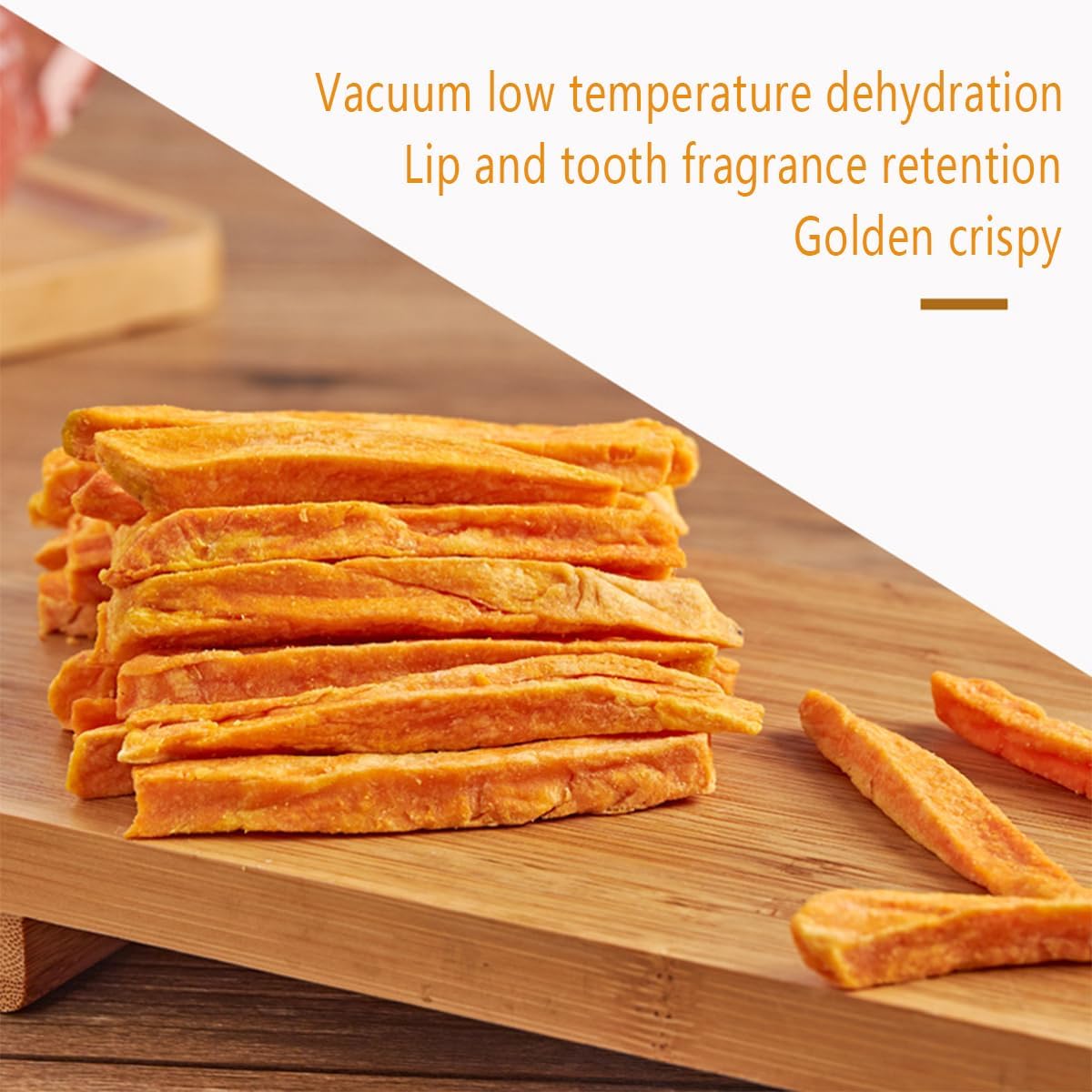 Dried Sweet Potato Sticks 200g Crispy Sweet Potato Jerky Instant Vegetable Jerky Crispy Fruits and Vegetables Snacks Patates Douces Croustilles