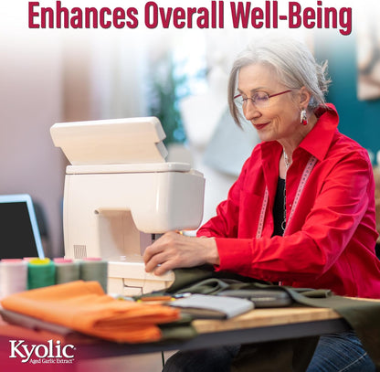 Kyolic - 无味陈年大蒜提取物，每日支持，超强效，每日一片，1000毫克，60片素食片剂，60天供应量 - Kyolic 大蒜补充剂，大蒜丸 - 健康支持的草本补充剂