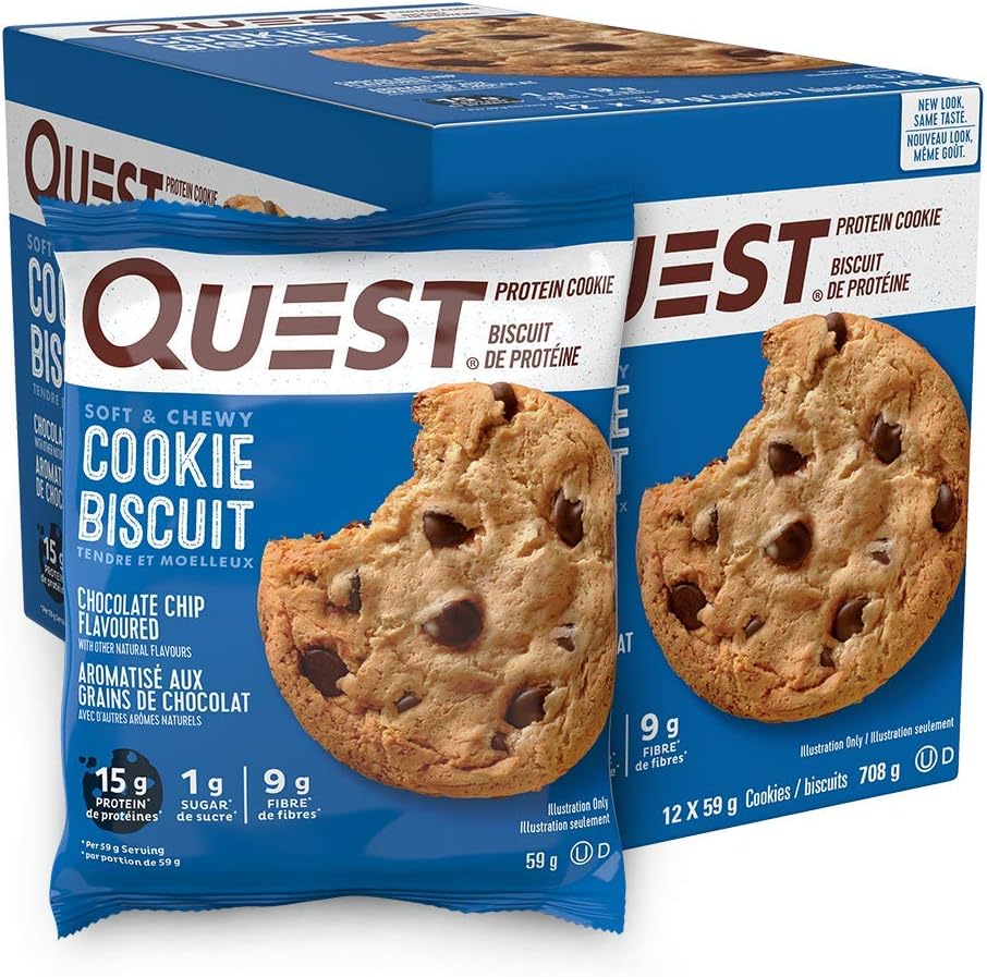Quest Nutrition Chocolate Chip Protein Cookies (12ct) + Quest Nutrition Peanut Butter Cups (12ct)