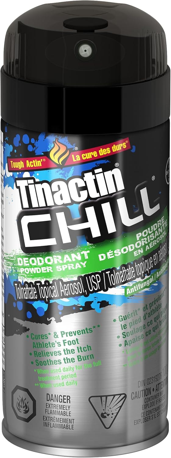Tinactin Chill 除臭粉噴霧，抗真菌治療，100 克