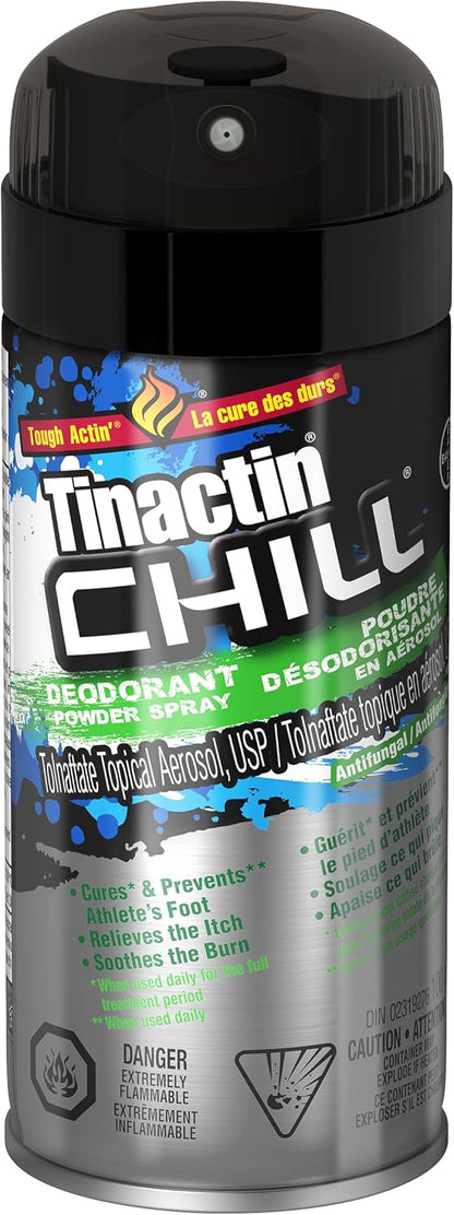 Tinactin Chill 除臭粉噴霧，抗真菌治療，100 克