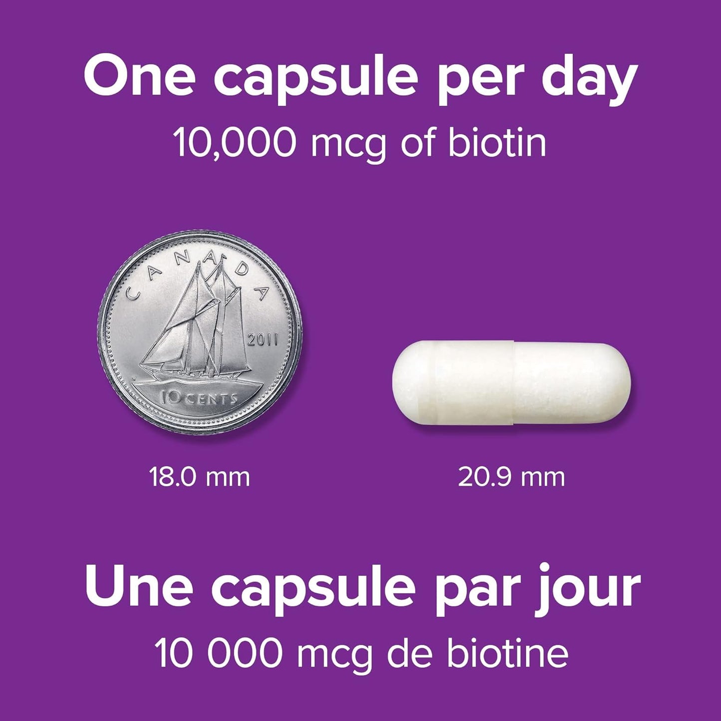 Webber Naturals Biotin 10,000 mcg Extra Strength, 120 Capsules, Supports Healthy Hair, Skin & Nails, Energy Metabolism, Vegan