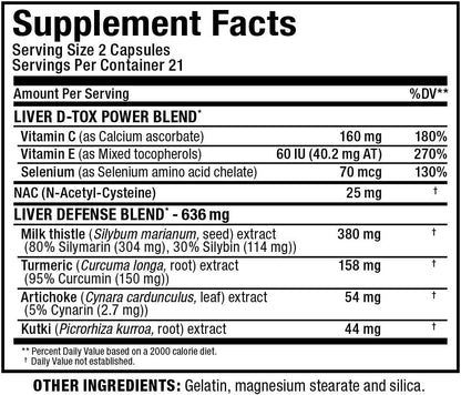 ALLMAX Nutrition - 肝脏 DTOX - 终极肝脏保护，42 粒