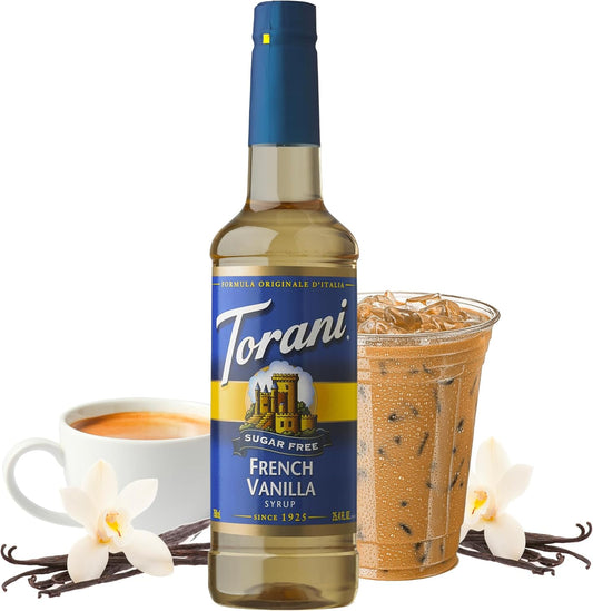 Torani 无糖法式香草糖浆，PET 瓶装，4 包