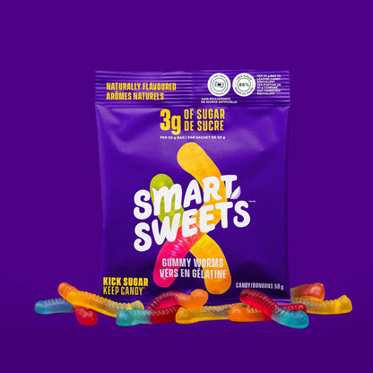 SmartSweets 低糖软糖（3克），低卡路里，不含糖醇，非转基因，不添加糖（12个装）