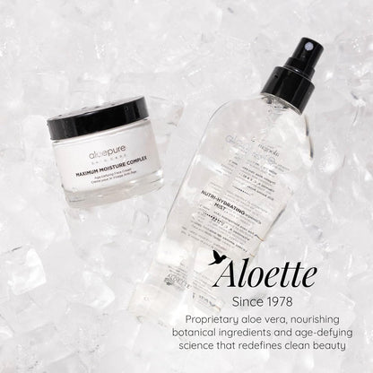 Aloette 最大保湿复合物，优质抗衰老面部和抗皱霜，维生素 E、乳木果油、芦荟，适合所有肤质，无动物测试，2.3 盎司