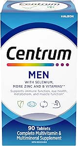 Centrum 男士複合維生素/礦物質補充劑，90 片（包裝可能有所不同）
