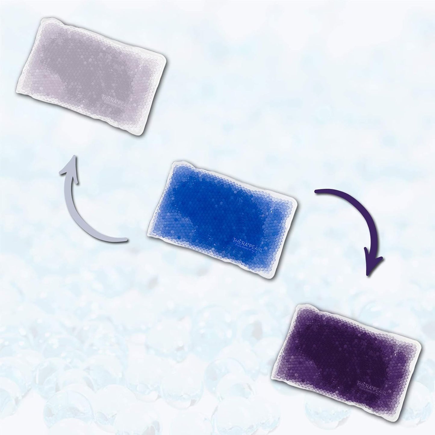 TheraPearl 可重复使用冷热敷袋，带绑带，运动尺寸，含凝胶珠，适合运动员使用，灵活的冷热敷袋，用于缓解关节炎疼痛、肿胀、运动损伤、冷却和加热垫