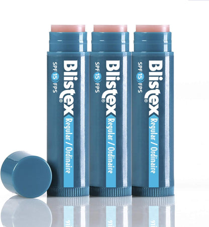 Blistex Regular Lip Balm Value Pack 3 count