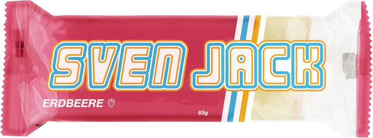 SvenJack Oat Bar Strawberry - Pack of 20 × 65g - Vegan Oatmeal Energy Bar with Sweet Strawberries, High‑Fibre, Low‑Sugar, Fruity Snack with Natural Taste