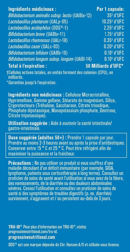 Progressive Perfect 益生菌成人 50+ 50B，30 粒