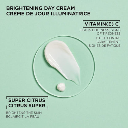 Garnier Aloe Vera Serum, With Hyaluronic Acid and Aloe, Replumping and Hydrating & Vitamin C* Brightening Day Cream with Super Citrus, Nourishes and Boosts Skin Glow, SkinActive - 50ml