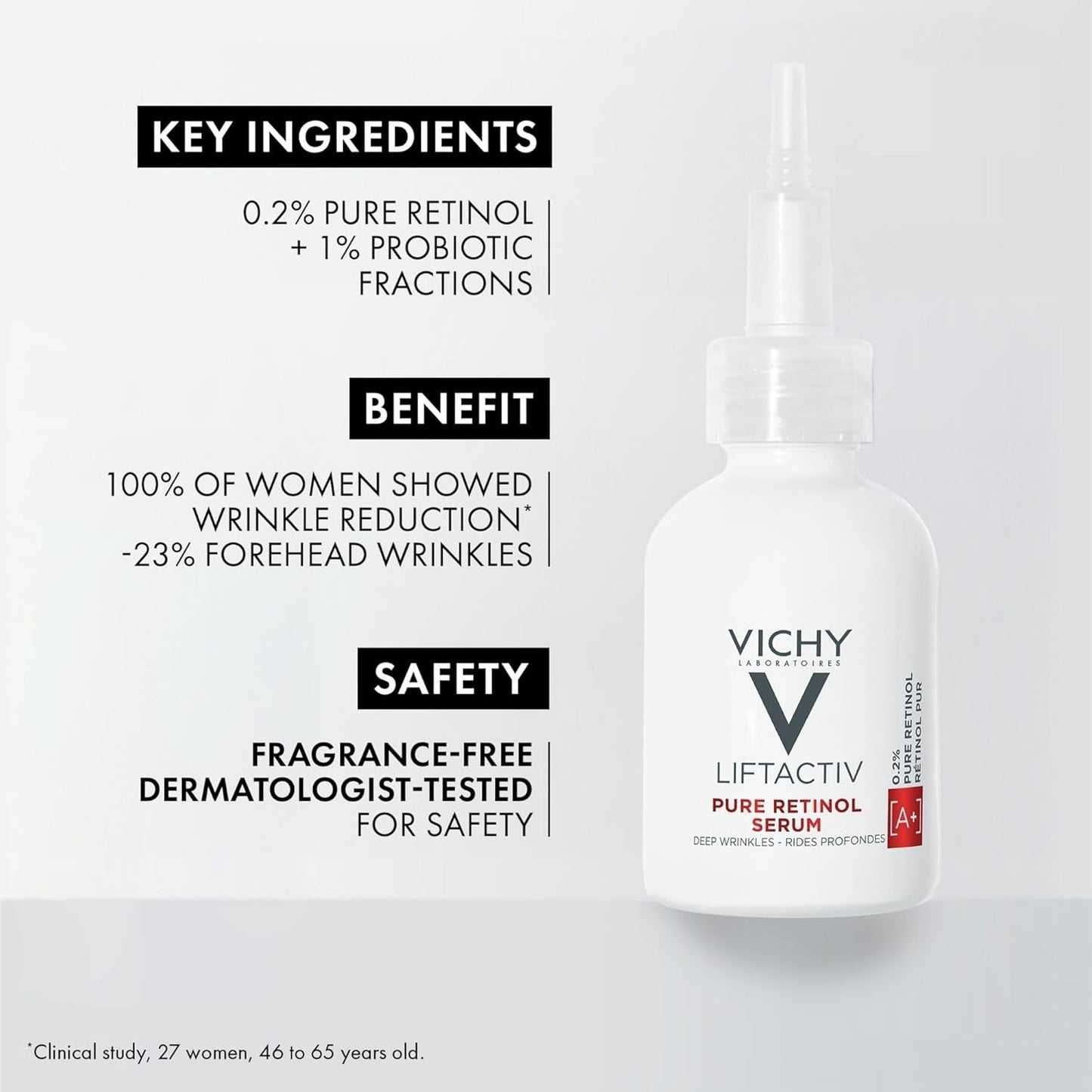 Vichy LiftActiv 15% Vitamin C Serum for Face with Hyaluronic Acid, Vitamin E & Polyphenols or BUNDLE with B3 5% Niacinamide Serum Facial Moisturizing Serum, Safe for Sensitive Skin, 20ML