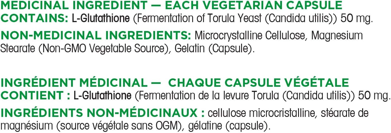 Organika NAC（N-乙醯-L-半胱氨酸）500毫克和L-穀胱甘肽（還原型）| 支持抗氧化和排毒水平，支持免疫系統和肝臟