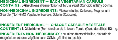 Organika NAC（N-乙醯-L-半胱氨酸）500毫克和L-穀胱甘肽（還原型）| 支持抗氧化和排毒水平，支持免疫系統和肝臟