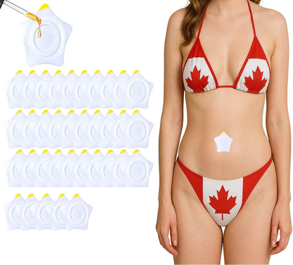 Sllic® CorePatch - 70pcs Premium Castor Oil Belly Button Patches - 70 Pcs, 2 Packs | Convenient, Disposable Non Leaking & Mess-Free Application Castor Oil Pack Wraps | Effective for Tummy, Abdomen & Overall Wellness [Cas…