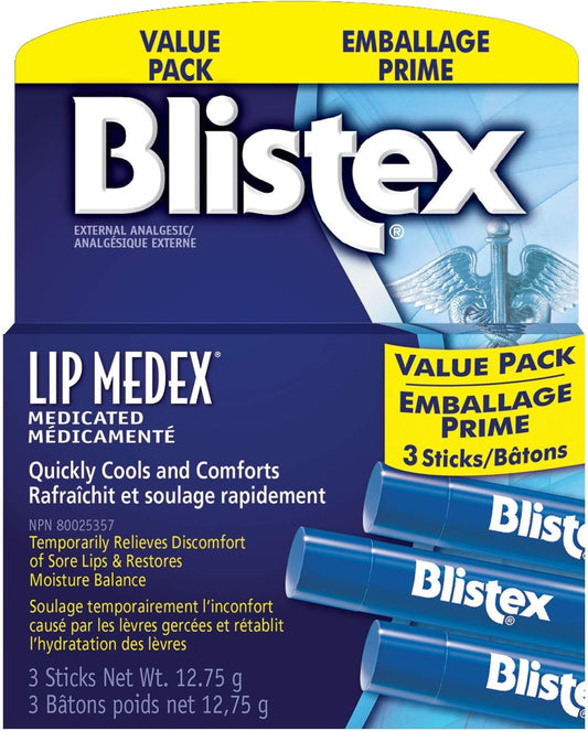 Blistex Lip Medex 润唇棒 + Blistex 经典润唇膏 | 6 支超值装